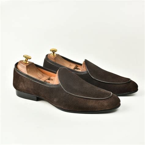 Belgian Suede Loafers - Brown – Lozano