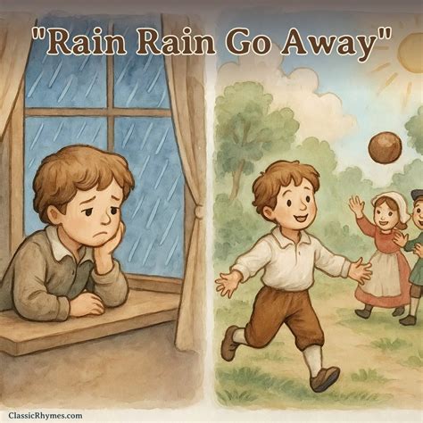 Rain Rain Go Away: Lyrics, Meaning & Printable PDF - Classic Rhymes