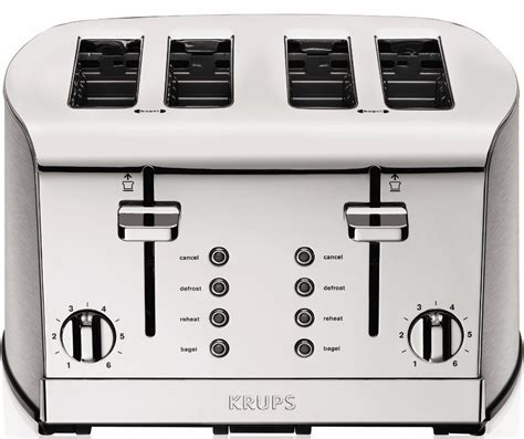 Buy KRUPS KH734D Breakfast Set 4-Slot Toaster with Brushed and Chrome ...