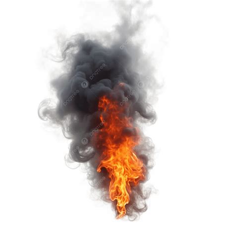 Fire With Smoke, Fire, Gray PNG Transparent Image and Clipart for Free ...