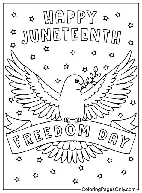 Juneteenth 2024 Coloring Pages Free