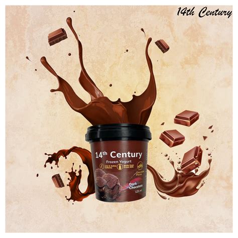 Dark Chocolate Frozen Yogurt Cup – 14th Century - The Only Frozen Yogurt