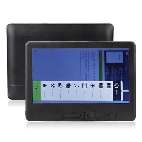 ZHXH Portable E Reader, 7” Color TFT LCD 16:9 Glare Screen HD 800x480 ...