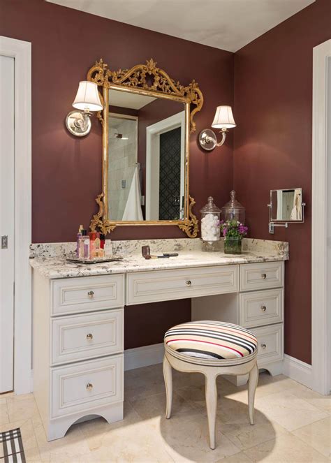 Built In Bathroom Makeup Vanity Ideas at William Justice blog