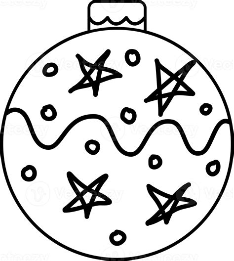 christmas ball outline 20695832 PNG