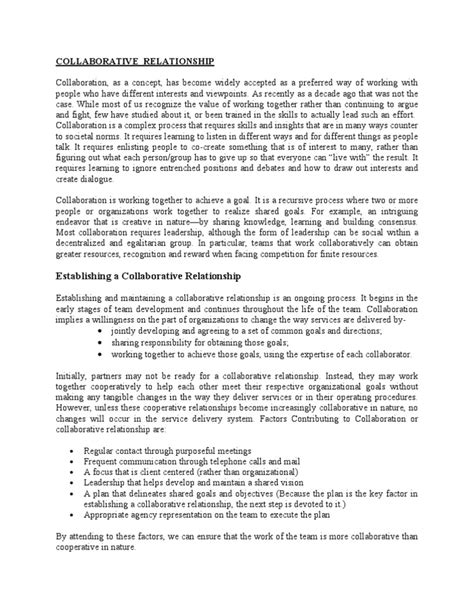 Collaborative Relationship 的图像结果