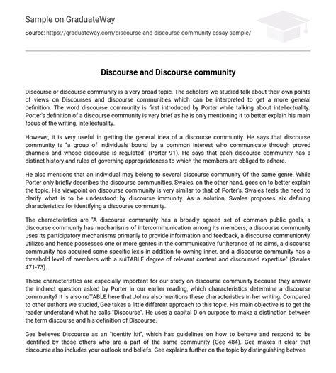 Discourse Community Report Examples 的图像结果