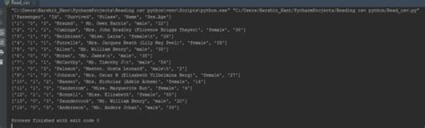 Image result for Reading CSV File Python