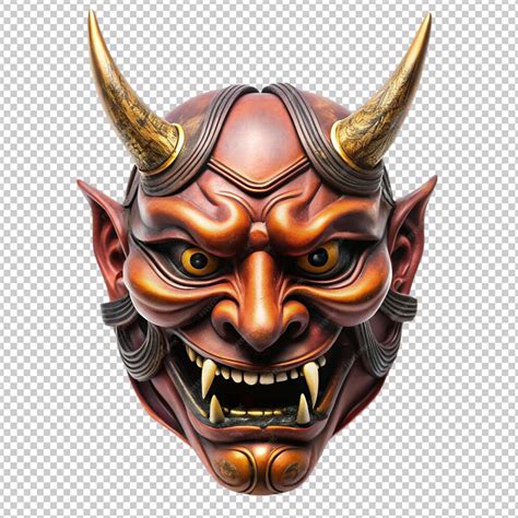 Oni mask on transparent background | Premium AI-generated PSD
