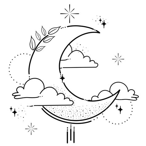 Moon Coloring Pages Free Printable