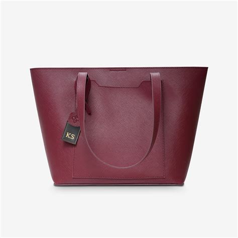 Personalised Wine Colour Tote Bags For Women On Sale Online