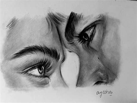 Couple eyes drawing | Come disegnare le facce, Schizzi, Disegno coppia
