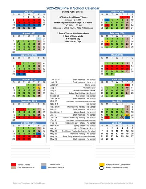 Deming Public Schools NM Calendar 25-26 Revised [pdf] - EduCounty