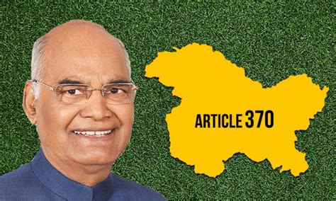 President Issues Notification Amending Article 370 To Repeal Special ...
