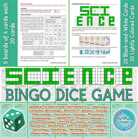 Bingo Game For Science at Leigh Davis blog