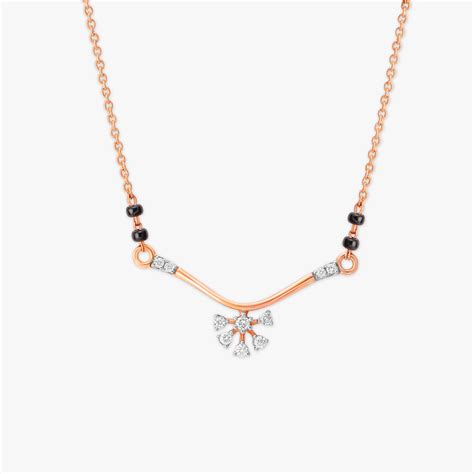 Mesmerising Floret Diamond Mangalsutra