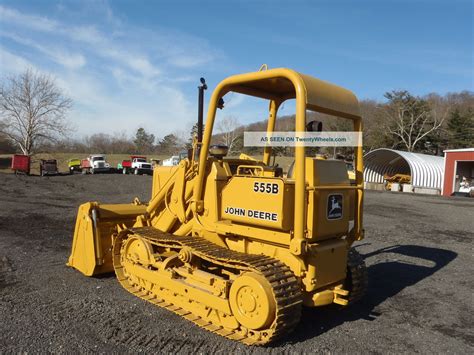 1987 John Deere 555b Track Loader Dozer 4 - N - 1 Bucket Good U ...