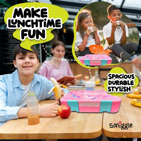 Buy Smiggle Glide Bento Lunch Box for Kids with Removable Inner Tray ...