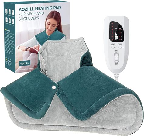 Amazon.com: Heating Pad for Neck and Shoulders Weighted for Pain Relief ...