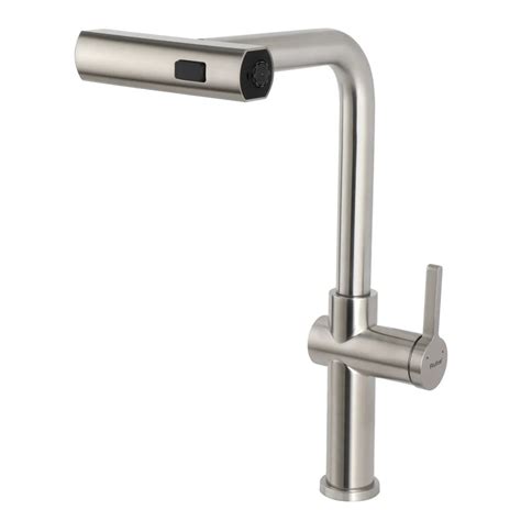 Ruhe Arrow Triple Flow Pull-Out Kitchen Mixer Faucet Brushed Nickel ...