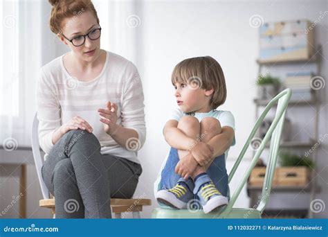 Sad Boy with Asperger Syndrome Stock Image - Image of psychiatrist, psychologist: 112032271