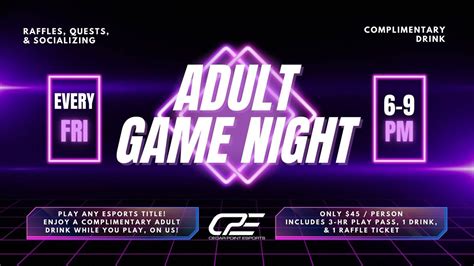 CPE Adult Game Night (Weekly), 2701 Cleveland Rd W, Sandusky, OH ...