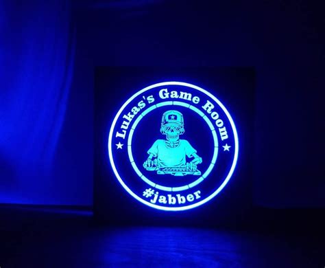 Buy Custom PC Gamer Led Sign Lighted Bar Sign - Skeleton - Gamer ...