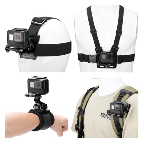 K&F Concept Accessories Set for GoPro Hero 13/12/11/10/9/8/7/6/5/4/DJI ...
