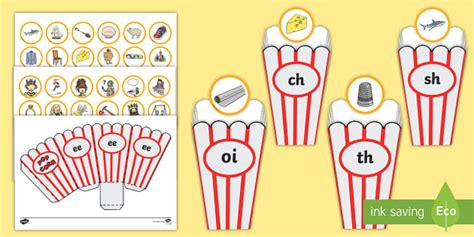 Sorting Phase 3 Digraphs Cut-Outs Activity