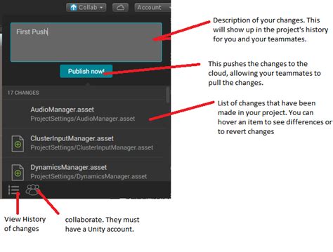 Unity Collaborate Tutorial 的图像结果
