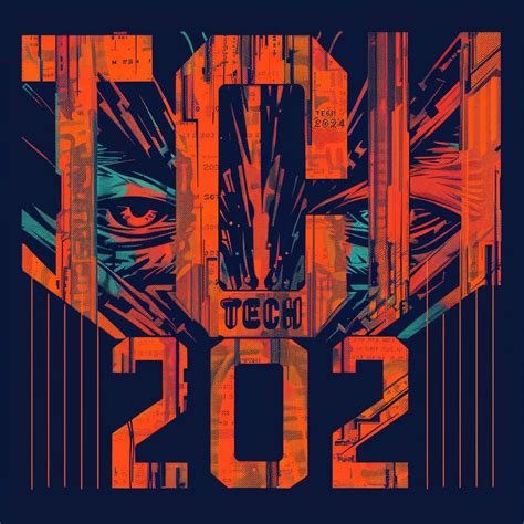 Techno music festival poster with symmetrical composition, featuring ...