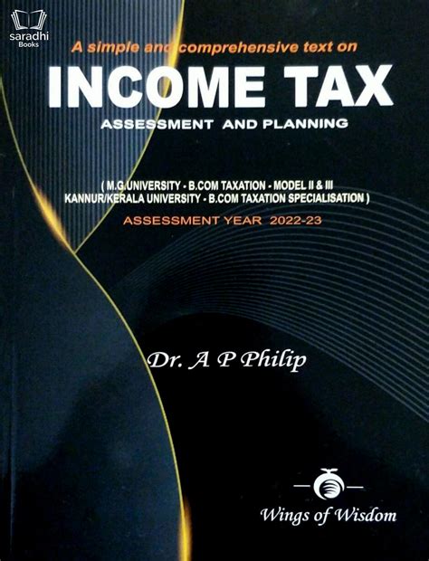 Income Tax Assessment and Planning Year 2022-23 - BCom Taxation for MG ...