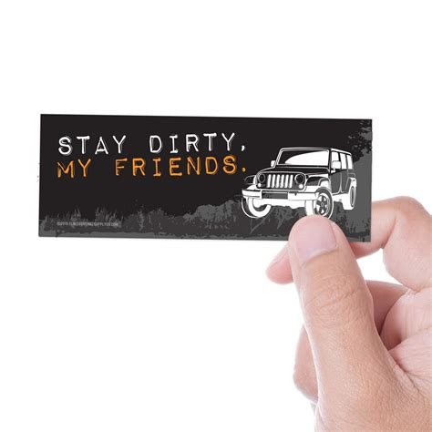 Buy Stay Dirty My Friends Offroad Bumper Sticker - Vinyl Decal for KTM ...