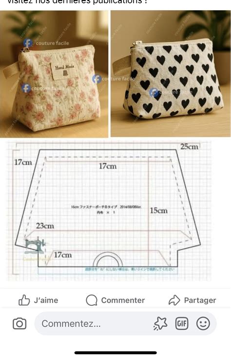 Zipper Pouch Pattern 的图像结果
