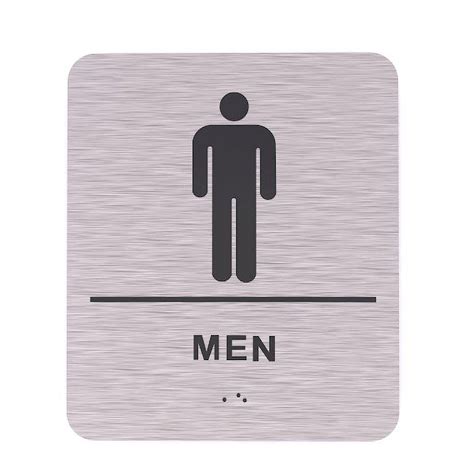 Mens Bathroom Sign by Blinksigns - ADA Compliant Restroom Signs ...