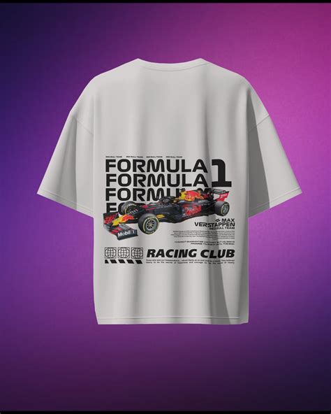 Max Verstappen F1 T-Shirt Oversized 240GSM Premium Cotton T-Shirt ...