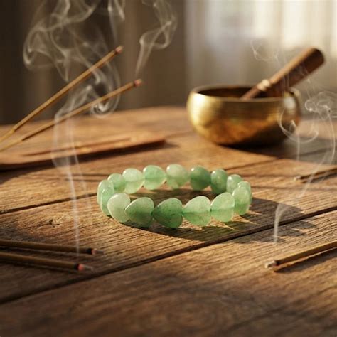 Green Aventurine Heart Shape Bracelet – Aditya Kundali