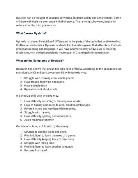 PPT - Dyslexia in Children Causes and Symptoms PowerPoint Presentation - ID:12571795