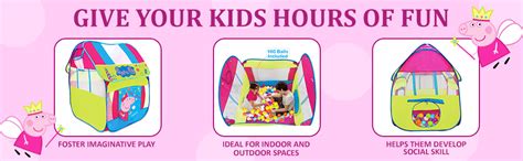Buy Itoys Peppa Pig Foldable Playhouse Tent For Kids- Big Pop-Up theme ...
