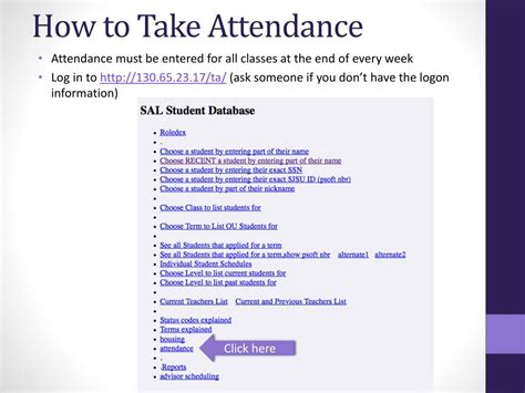 How to Take Attendance 的图像结果