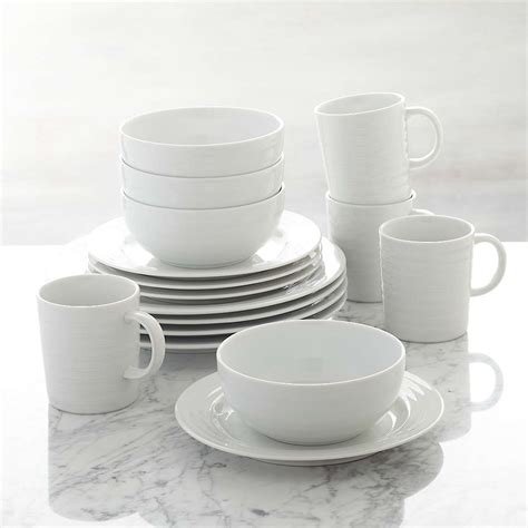 White Dinnerware Sets | Crate & Barrel