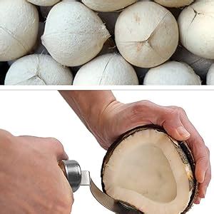 Buy Baskety Coconut Meat Removal Knife Stainless Steel Tool for ...