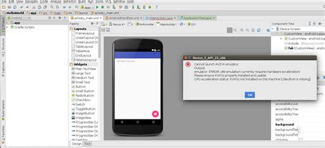 android studio hello world example code 的图像结果