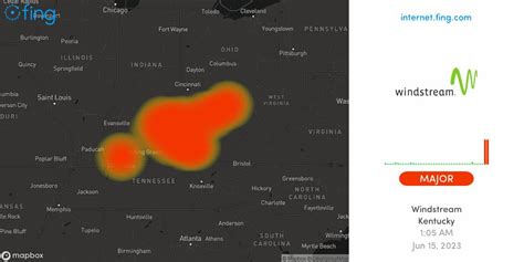 Image result for Windstream Kinetic Outage Map