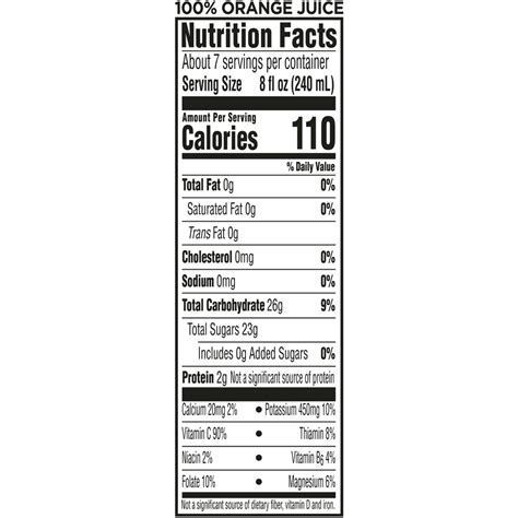 Simply Orange, High Pulp-Nutrition-Facts