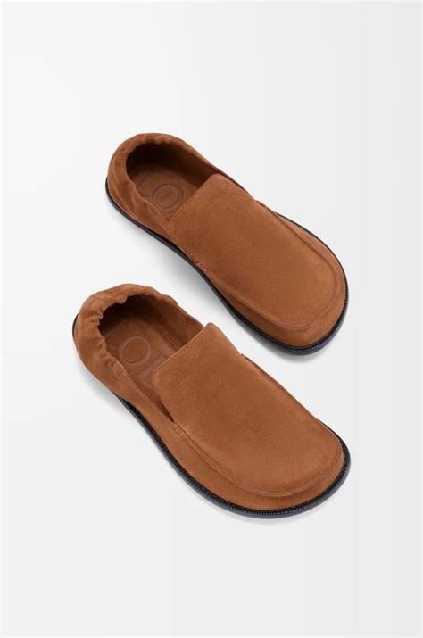 Flex loafer in suede Brown - LOEWE