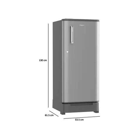 Whirlpool Refrigerator 190L 2-Star (205 IMPC ROY 2S ARCTIC STEEL-Z - 7 ...