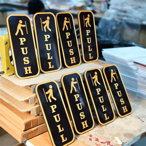 Push Pull Acrylic Signage – ChitraChaya