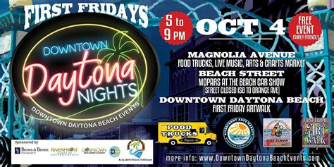 Downtown Daytona Nights First Friday Food Truck Rally & ArtWalk ...