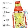 Milton Kool Stunner 400 Kids Plastic Insulated Water Bottle with Straw ...